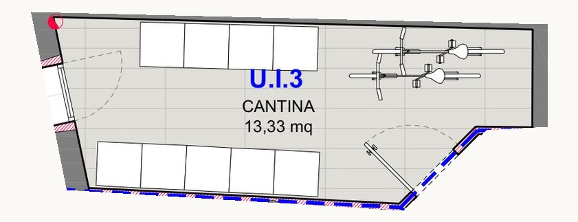 Cantina 13,33 mq